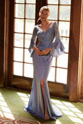 Nox Anabel 129-MD Mother of the Bride Embroidered Shimmer Gown